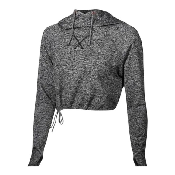Sweaty Betty Grey Hydrogen Crop Dance Hoodie - Picture 1 of 5